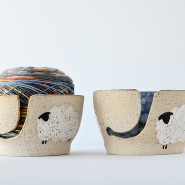Large Sheep Yarn Bowl | Handmade Pottery | Gifts for knitters | Gifts for crocheter | Birthday Gifts | Christmas Gifts 