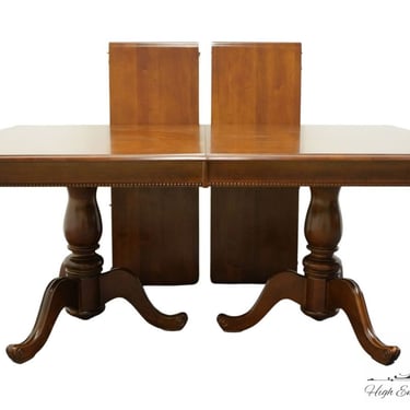 SUMTER CABINET Co. Solid Cherry Traditional Style 100" Double Pedestal Dining Table 44-767 