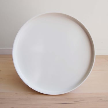 Set of 9 Heller Design Max Dinner Plates Melamine White Massimo Vignelli 