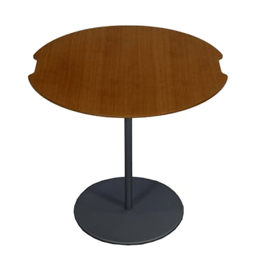 Contemporary Modern Cassina Wood and Metal Side End Table 