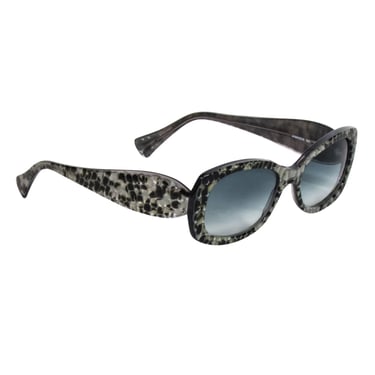 Jean Lafont - Grey &amp; Black Print Sunglasses