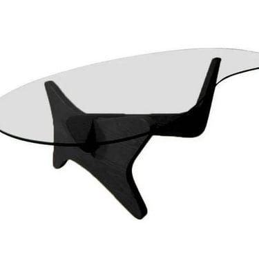 Glass Kidney Shape Glass Table top for Noguchi Style/ Airplane style coffee table 