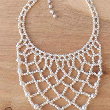 Pearly Bib Necklace