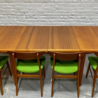 Extra LONG Mid Century MODERN Teak Expandable DINING Table, c. 1960's 