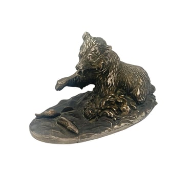 Grizzly Bear Bronze Sculpture 