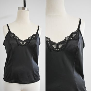 1980s Lacy Black Camisole 