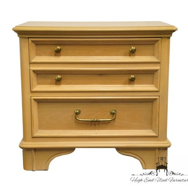 BERNHARDT FURNITURE Contemporary Modern 26" Blonde Two Drawer Nightstand 381-230 