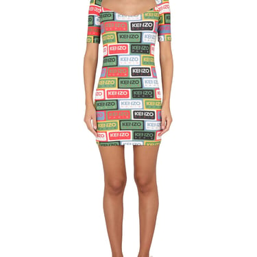 Kenzo Women Bodycon Dress 'Kenzo Labels'