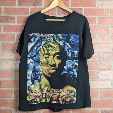 Vintage 90s Double Sided Tupac Shakur 