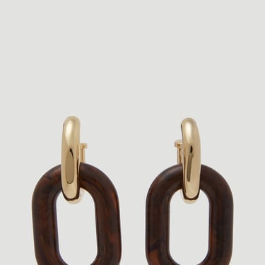 PACO RABANNE XL Chain Link Earrings in Gold