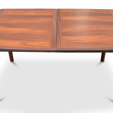 Curved Rectangular Rosewood Dining Table - 0125127