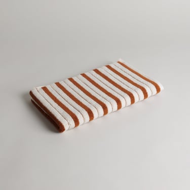 Echo Bath Mat in Fuyu & Chalk by Baina