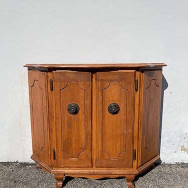 Antique Wood Cabinet Furniture Entry Way Sideboard Table Vintage Storage Living Room Dining CUSTOM PAINT AVAIL 