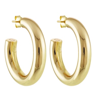 1&quot; Perfect Hoops in Gold- Gold Plated