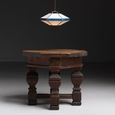 Stained Glass Pendant / Octagonal Table