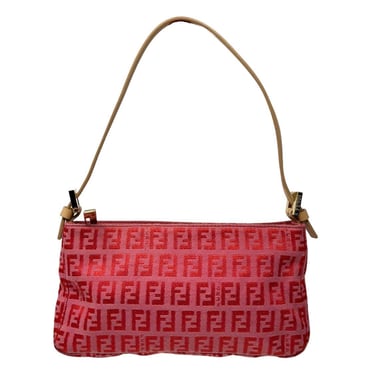 Fendi Zucca Logo Baguette Pink Rose Handbag Authenticated Vintage from  JAPAN JP