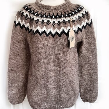 XL New Icelandic PURE WOOL Sweater Hand Made Rammagerdin Iceland Pullover, With Tags, Unisex 