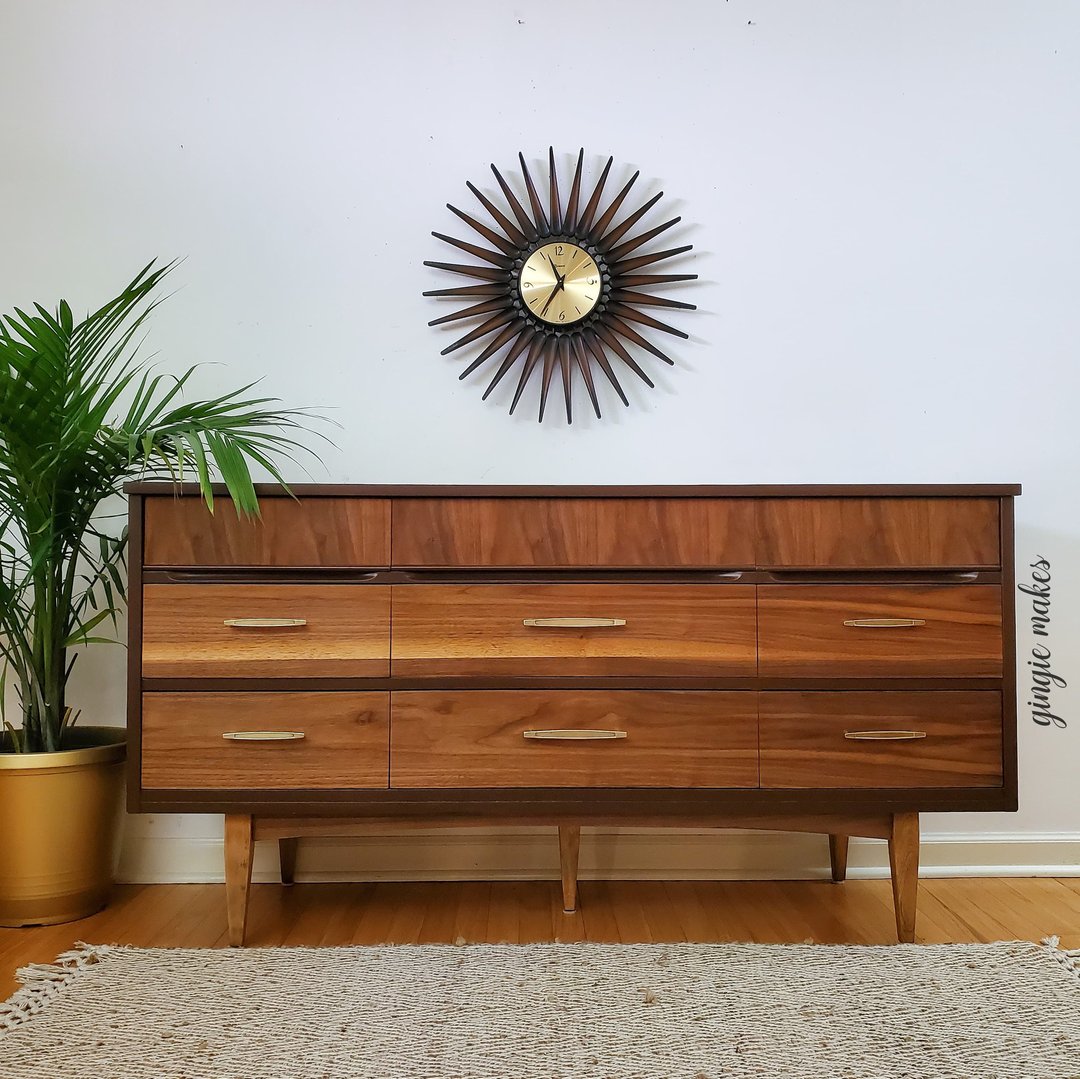 Refinished MidCentury Modern Dresser Gingie Makes Ringwood, NJ
