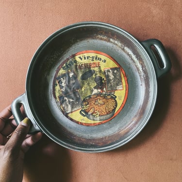 Antique Rare Ole Vir-gin-a Casserole Baking Pan (1930's-40's)