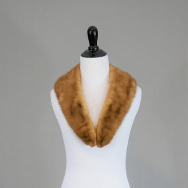 Vintage Fur Collar - Shades of Lighter Brown - Possibly Mink - 35