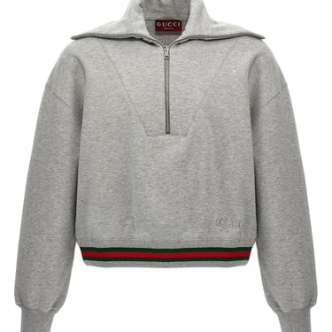 Gucci Women Web Ribbon Sweatshirt