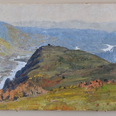 1950's Russian Oil Painting, Vasili Lappet, Asha, Ural Mountains 