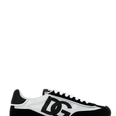 Dolce & Gabbana Man Two-Tone Mesh And Suede Dg Aria Sneakers