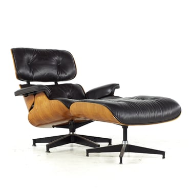 Charles and Ray Eames for Herman Miller Mid Century Walnut Lounge Chair and Ottoman - mcm 