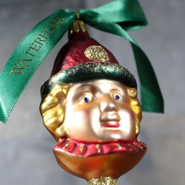 Waterford Holiday Heirloom Drummer Boy Glass Ornament | Circa 1997 | Beautiful, Hand-Crafted, Blown Glass Ornament | in Original Package 