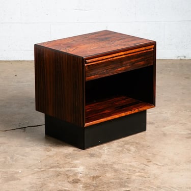 Mid Century Danish Modern Nightstand End Side Table Brazilian Rosewood Drawer M