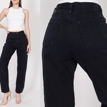 Small 90s Black High Waisted Mom Jeans 26