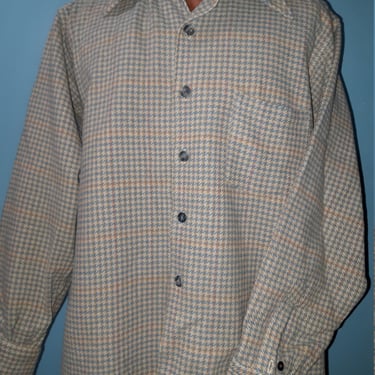 1970’S WOOL SHIRT/Men’s Vintage Wool Shirt/ Mac  Phergus Sportwear/Wool Men’s shirt/Vintage work Shirt 