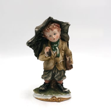 vintage Topline Imports Inc Boy with Umbrella made in Japan 