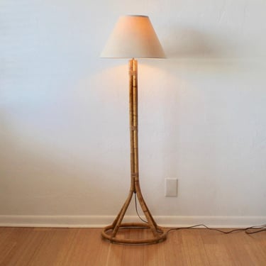 Franco Albini Italian Style Bamboo Floor Lamp Vintage Mid-Century 