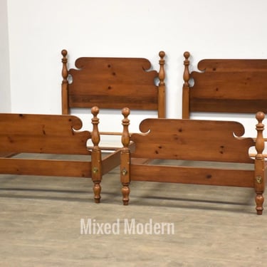 Pine Twin Beds - A Pair 