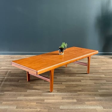 Mid-Century Danish Modern Teak Coffee Table w/ Expanding Tray, c.1960’s 