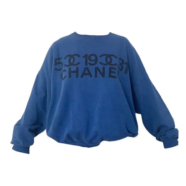 Chanel Blue Number Logo Sweatshirt