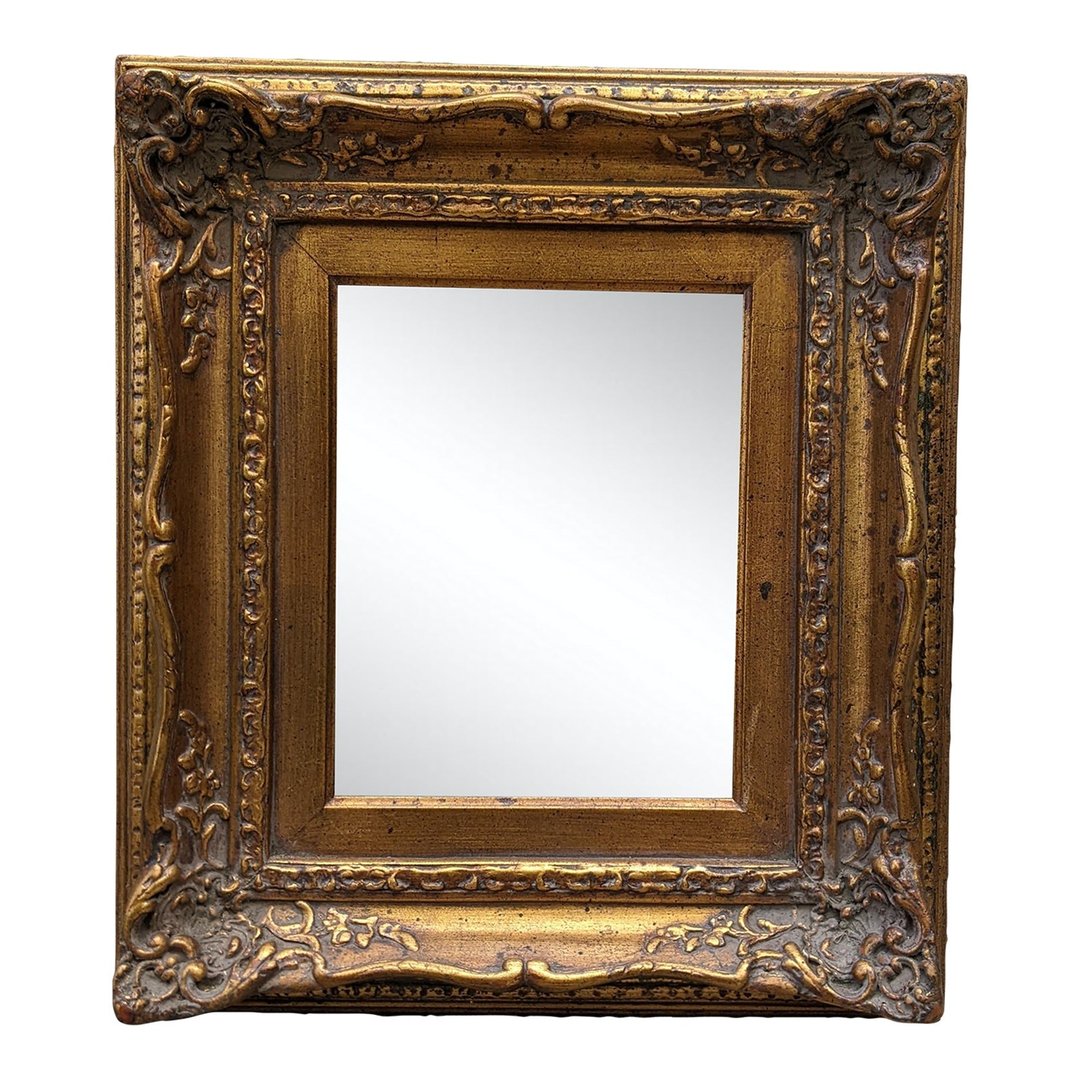 COMING SOON Vintage Small Baroque Style Gold Wall Mirror The