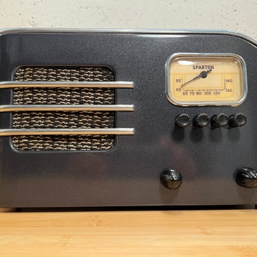 1938 Sparton Selectronne Radio w/MP3, Walter Dorwin Teague Design, Elec Restoration 
