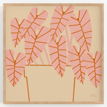 Pink Houseplant Print