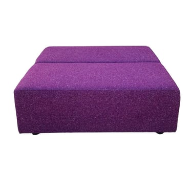 Coalesse Large Purple Square Ottoman by Steelcase 