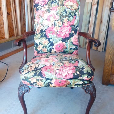 ANTIQUE French Louis XVI Style  Fauteuil Arm Chair, Vintage, French Country, Home Decor 