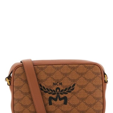 Mcm Women Printed Canvas Small Himmel Crossbody Bag