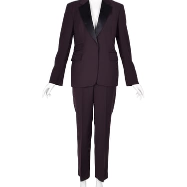 Gucci by Tom Ford Vintage SS 1998 Deepest Aubergine Two Piece Tuxedo Suit