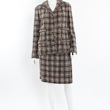 2005A Tweed Jacket & Skirt Wool Set