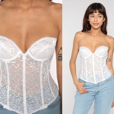 lace up layered corset（white,F） Amazon.com: SZIVYSHI White Underbust Corset for Women Tops