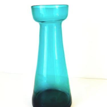 Vintage Glass Bulb Forcer, Teal Green