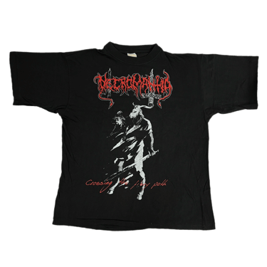 Vintage Necromantia &quot;Crossing The Fiery Path&quot; Osmose Productions T-Shirt