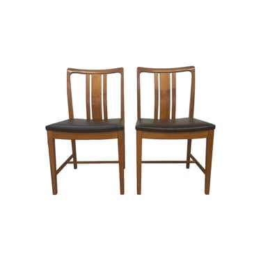 Free shipping within continental US - Vintage Mid Century Modern Pair of Dining Chairs 