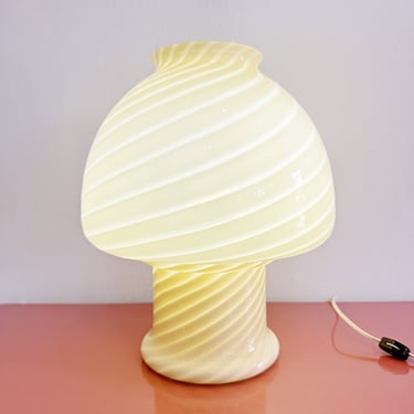 Large Murano Swirl Mushroom Lamp *MESSAGE US for shipping quote* 